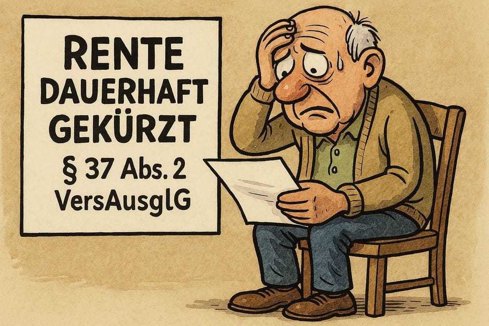 Drastisches Beispiel: Lebenslange Rentenkürzung trotz Tod des Ex‑Partners